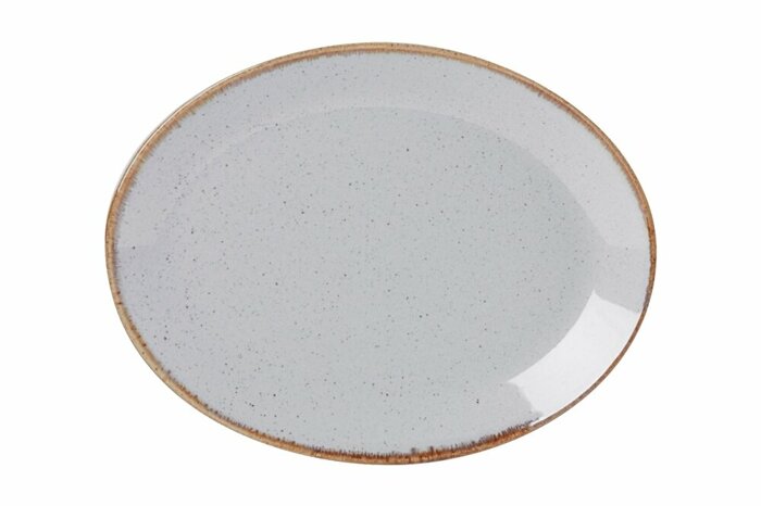 Seasons Gri Kayık Tabak 36cm