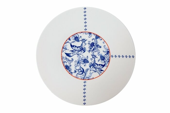 Folksy Desen4 Düz Tabak 21cm