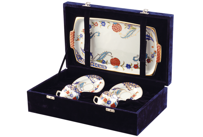 Nar Çiçeği Kahve Takımı 5 Parça