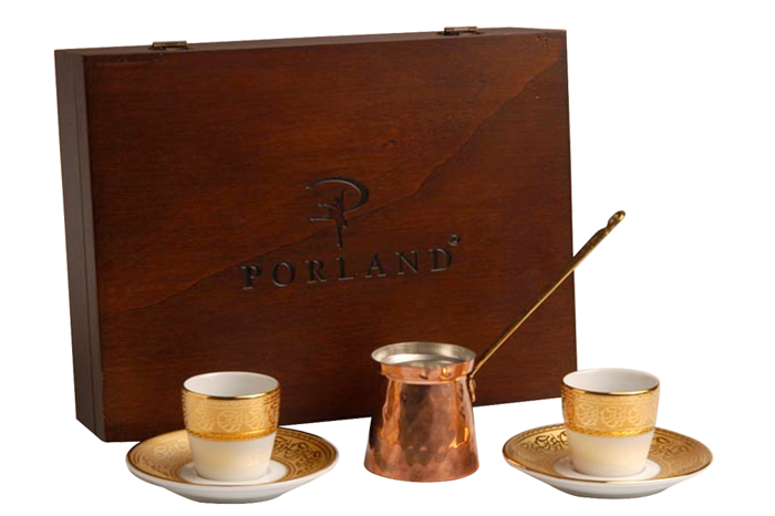 Rumi Altın Kahve Takımı 5 Parça