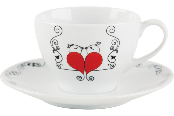 Kaya&Maya Aşkı Tabaklı Çay Fincanı 210cc