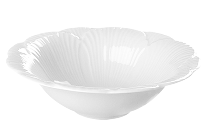 Yaprak Beyaz Kase 24cm