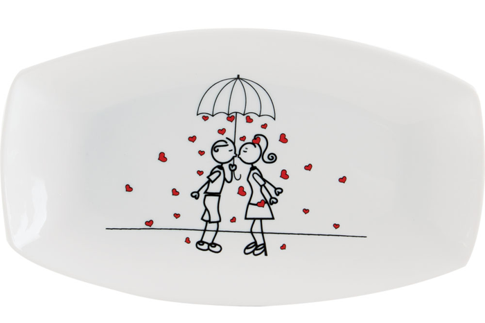 Kaya&Maya Aşkı Kayık Tabak 23x14cm