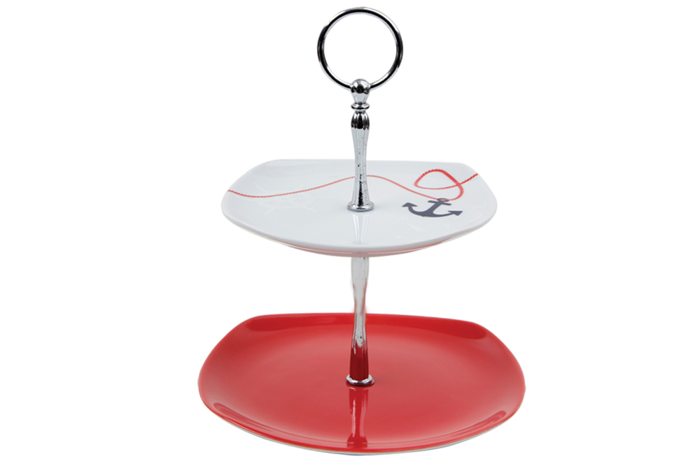 Marine Katlı Kurabiye Tabağı