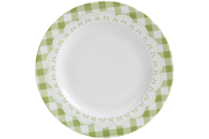 Pötikare Yeşil Düz Tabak 20cm