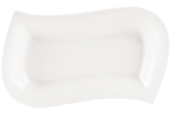 Leaf Beyaz Kayık Tabak 27cm