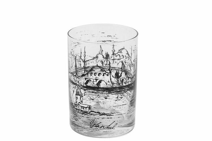 İstanbul Mini Su Bardağı 2 li Set