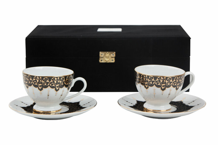 Ferhest Siyah Çay Fincan Takımı 4 Parça