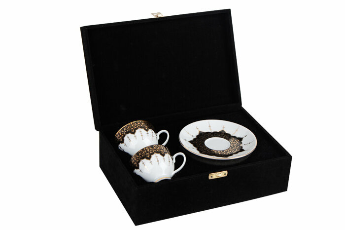 Ferhest Siyah Kahve Takımı 4 Parça