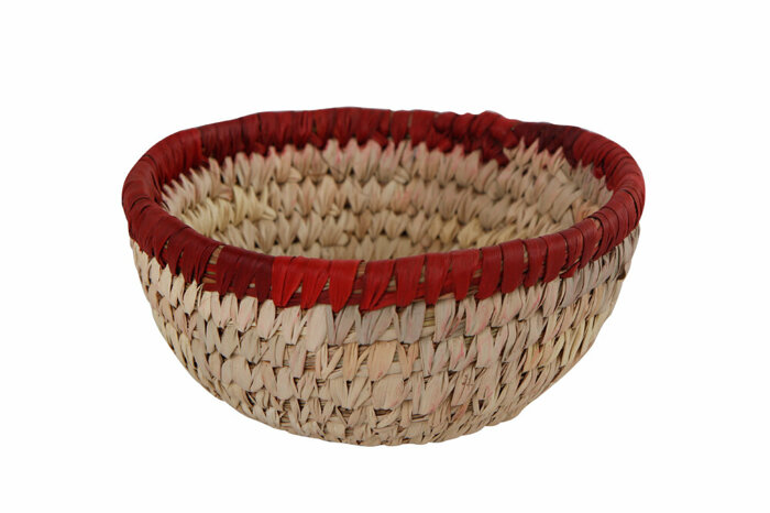 Lino Kırmızı Yuvarlak Sepet 14cm