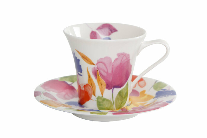 Color Garden Tabaklı Çay Fincanı 190cc