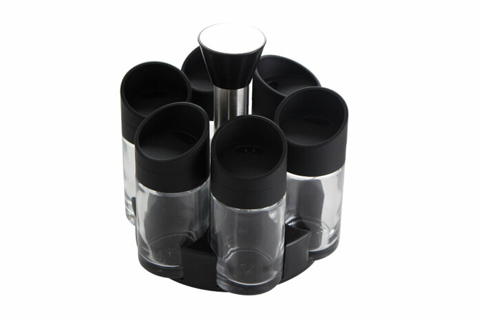 Soft Siyah Baharatlık Takımı 7 parça