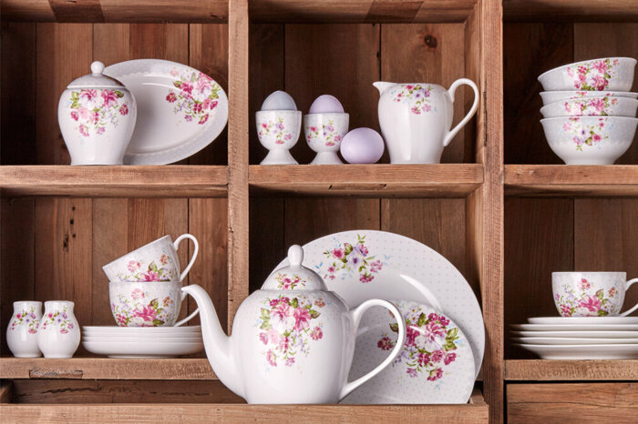 Rosy 44 Parça 6 Kişilik Kahvaltı Takımı