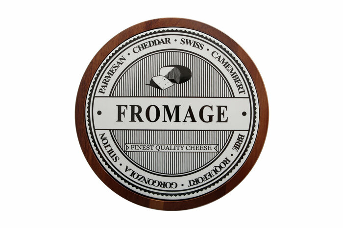Fromage Yazılı Daire Peynir Tabağı 27cm