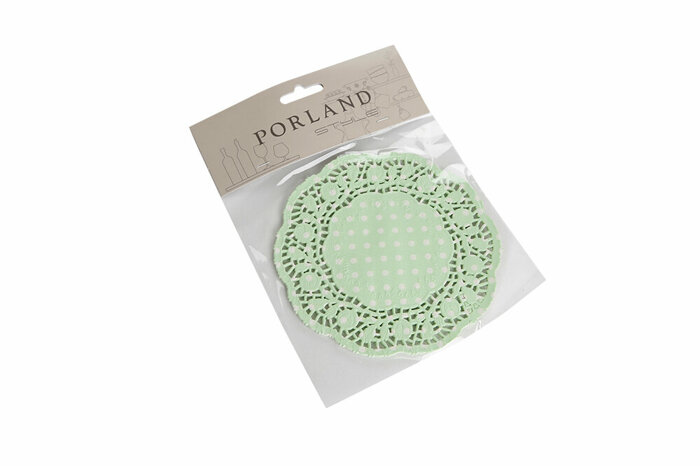 Romantic Yeşil Kağıt Bardak Altlığı 15li