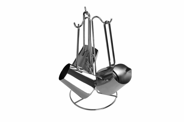 Piramit Cezve Takımı 4 Parça