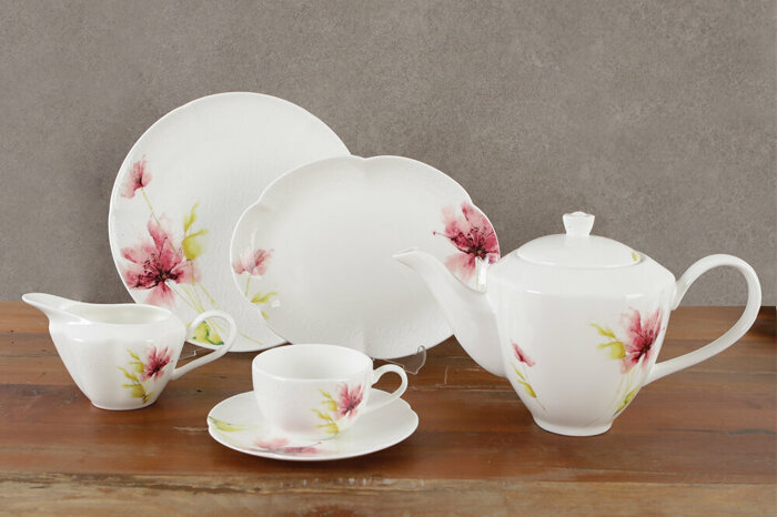 Melinda 37 Parça 6 Kişilik Kahvaltı Takımı