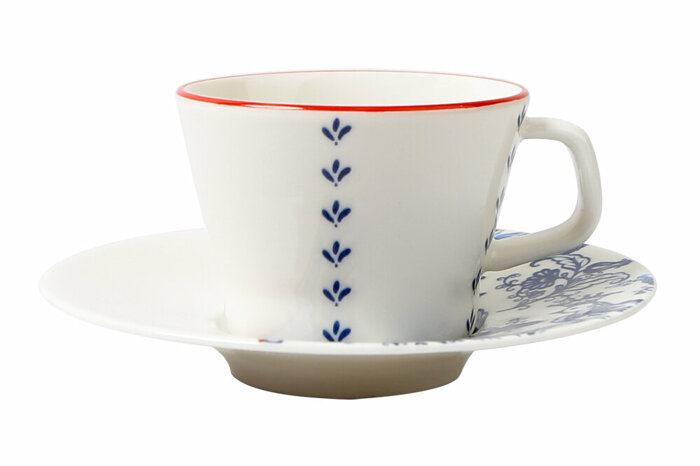 Folksy Tabaklı Kahve Fincanı 80cc