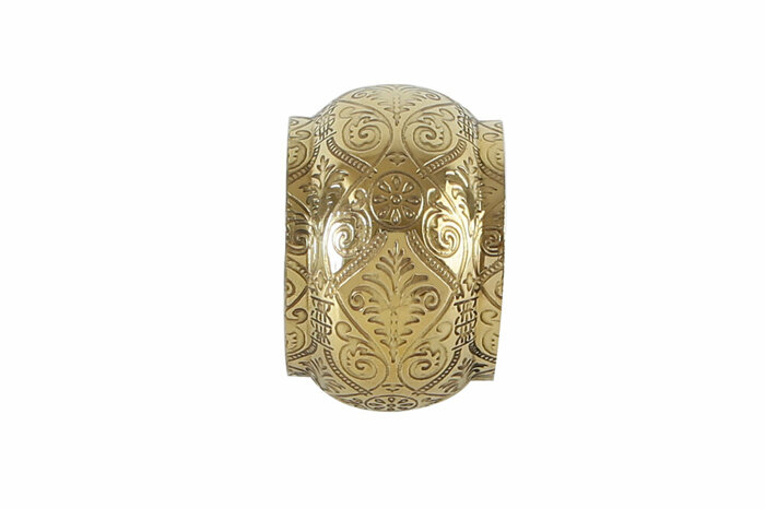 Brass Damask Altın Yüzük Peçetelik 4cm
