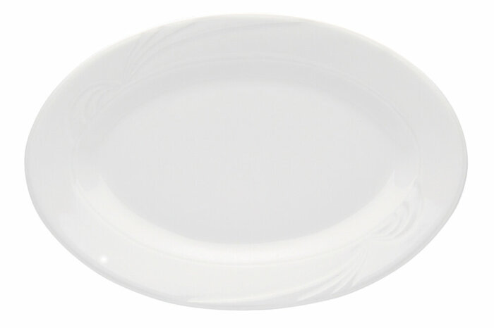 Halley Beyaz Kayık Tabak 24cm