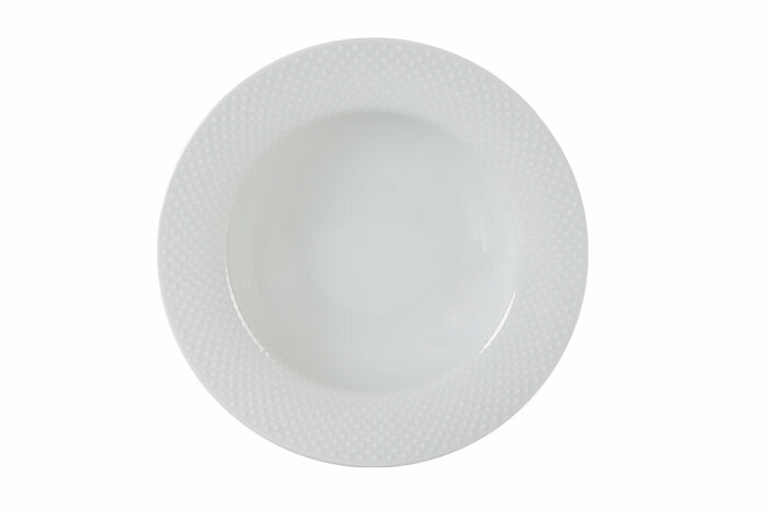 Collet Beyaz Desen1 Çukur Tabak 21cm