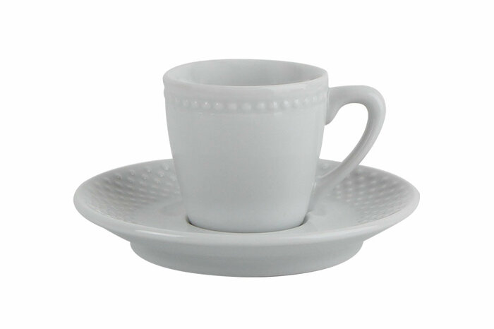 Collet Beyaz Tabaklı Kahve Fincanı 64cc