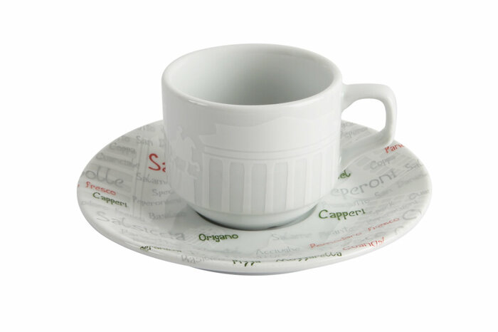 Italy Tabaklı Kahve Fincanı 85cc