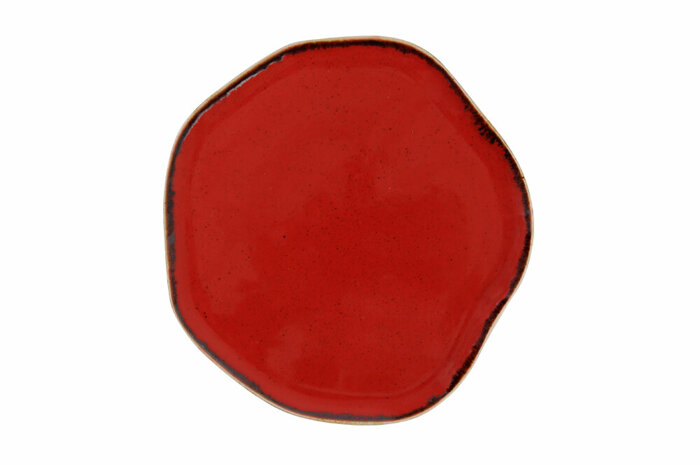 Pure Seasons Kırmızı Düz Tabak 33cm