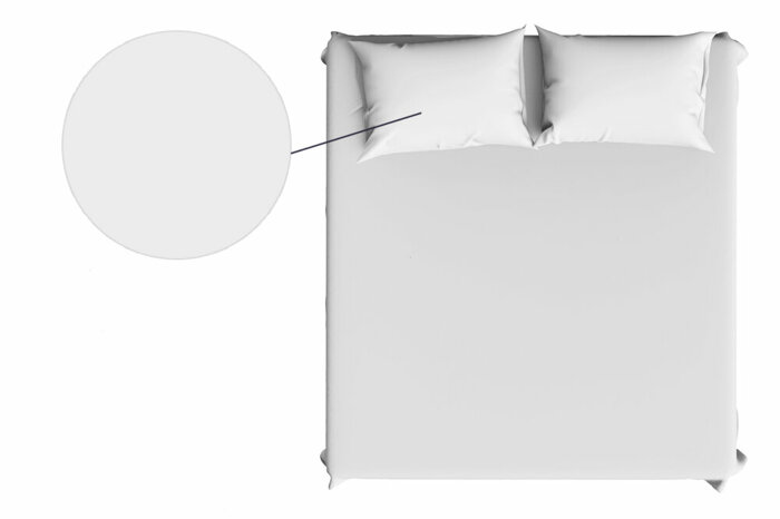 Colore Beyaz 2'li Yastık Kılıfı 50x70cm