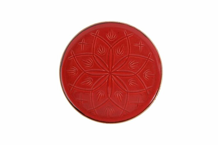 Christina Kırmızı Düz Tabak 21cm