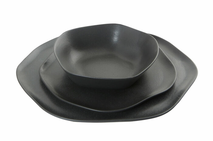 Pure Seasons Siyah Yemek Takımı 3 Parça