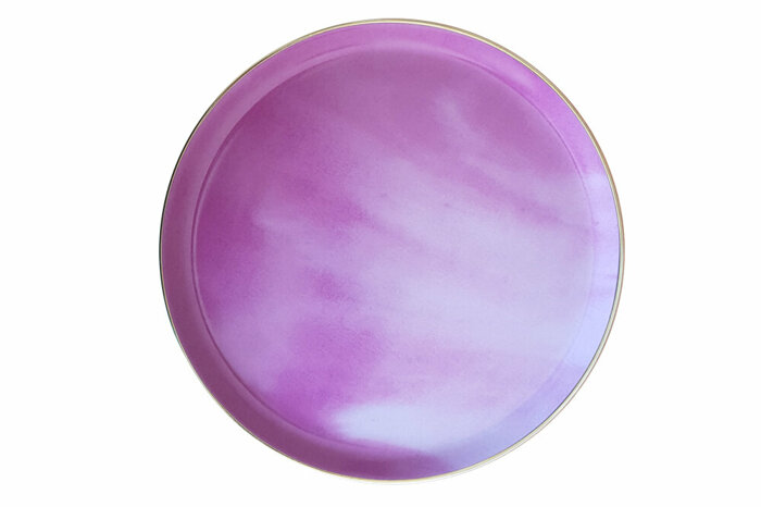 Posh Pembe Düz Tabak 28cm