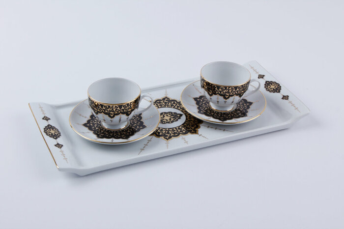 Ferhest Siyah Kahve Takımı 5 Parça