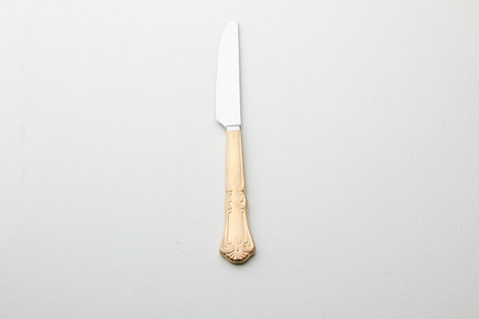 Barok Altın Yemek Bıçağı