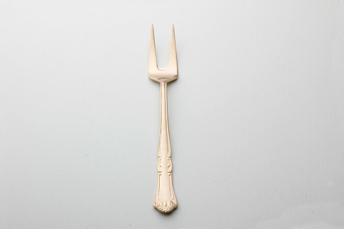 Barok Altın Servis Çatalı