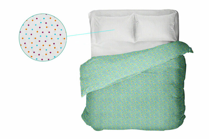 Renkli Puanlı 2'li Yastık Kılıfı 50x70cm