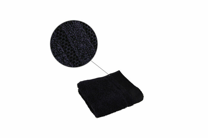 Tokyo Siyah Havlu 30x50cm