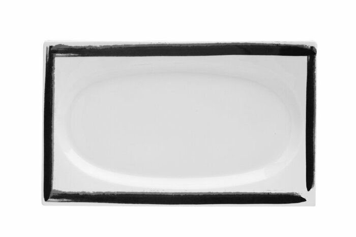 Black Touch Desen2 Kayık Tabak 30cm