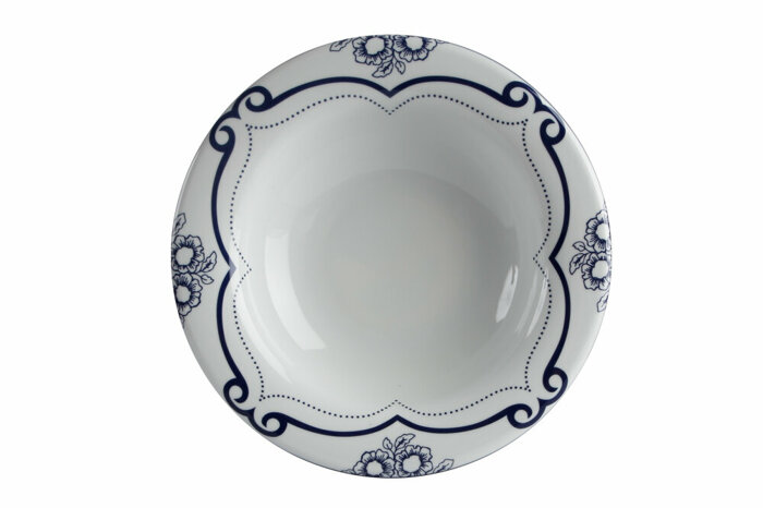 Blue Manoir Desen2 Çukur Tabak 30cm