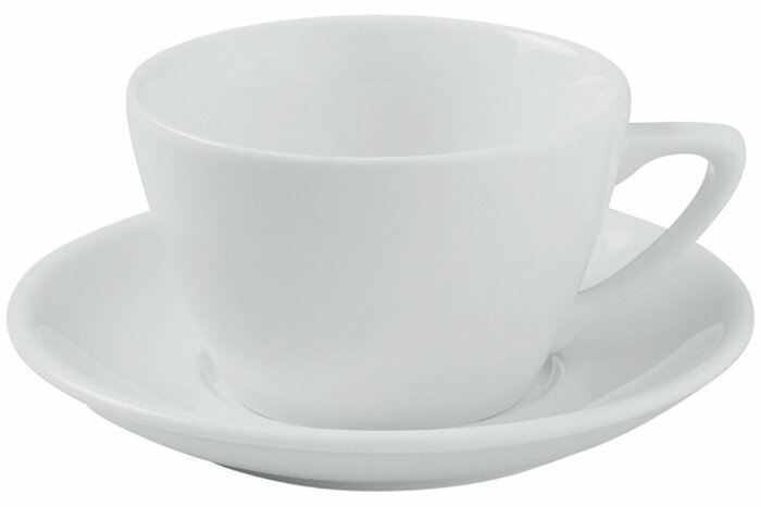 Bella Beyaz Tabaklı Çay Fincanı 166cc
