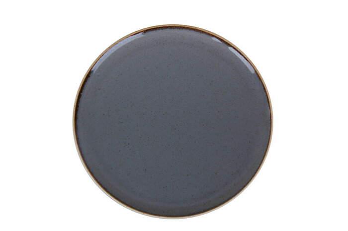 Grazia Seasons Koyu Gri Düz Tabak 18cm