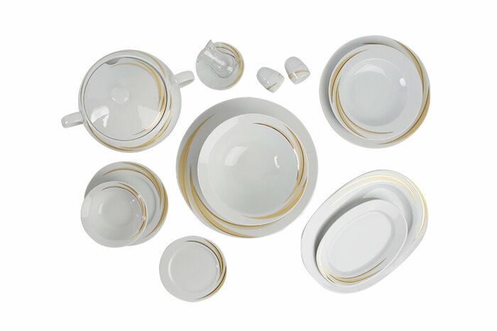 Ayışığı 109 Parça 12 Kişilik Yemek Takımı