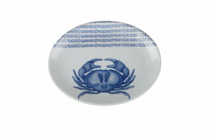 Marin Blue Kayık Tabak 18cm