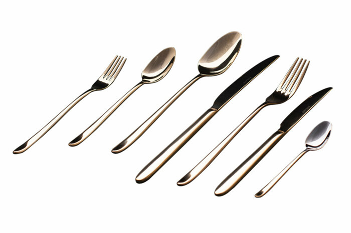 Elegant Altın Çatal Kaşık Bıçak Takımı 84 Parça