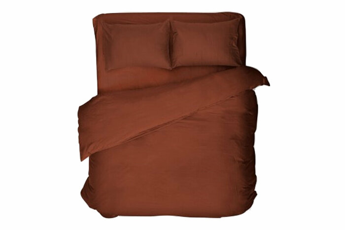 Pamuk Saten Kiremit Nevresim Çift Kişilik 200x220cm