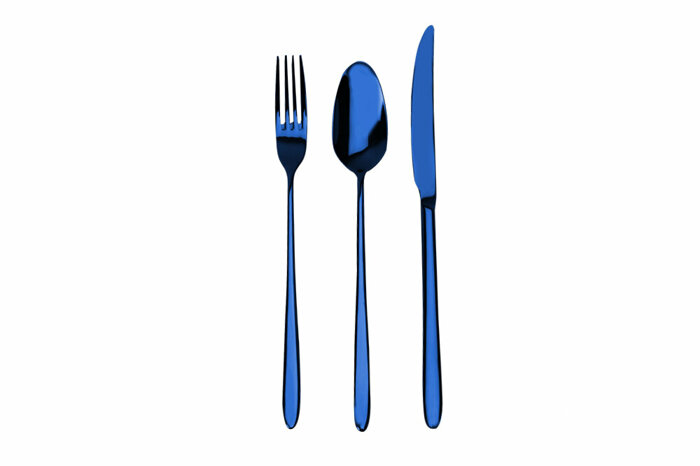 Elegant Mavi 84 Parça Çatal Kaşık Bıçak Seti