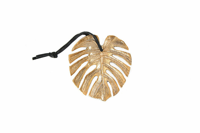 Mons Leaf Altın Duvar Süsü 10cm