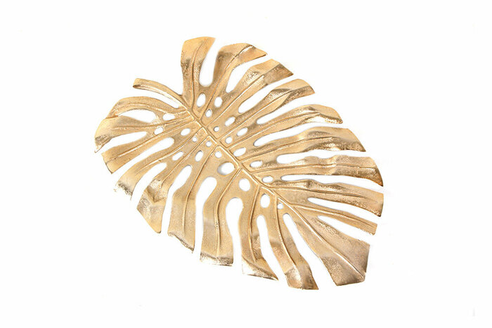 Mons Leaf Altın Dekor Tabak 48cm