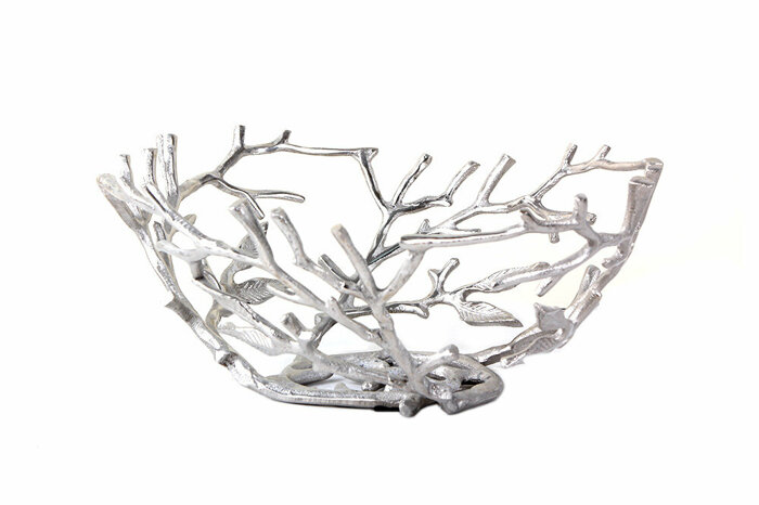 Emma Silver Dekor Kase 41cm