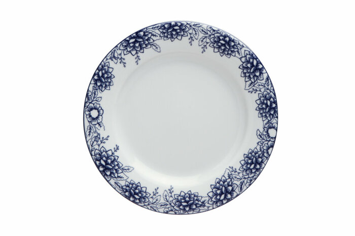 Blue Manoir Desen1 Düz Tabak 20cm